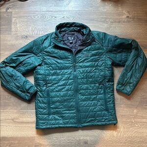 Mountain Hardwear Green Puffer Coat